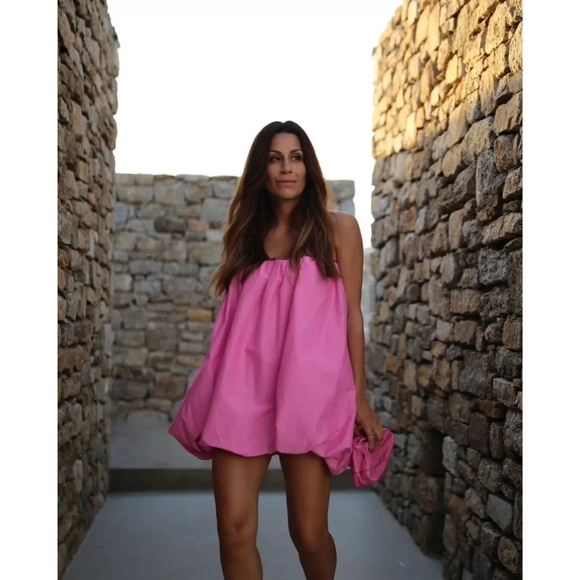 Zara Pink Bubble Dress - Picture 1 of 13